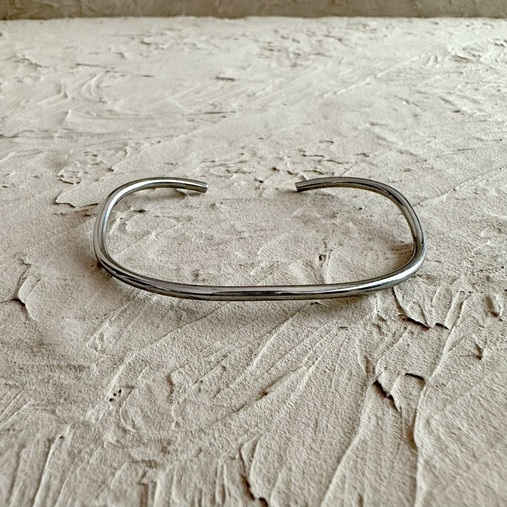 【サージカルステンレス】ROUGH PIPE BRACELET | feu | 詳細画像3 