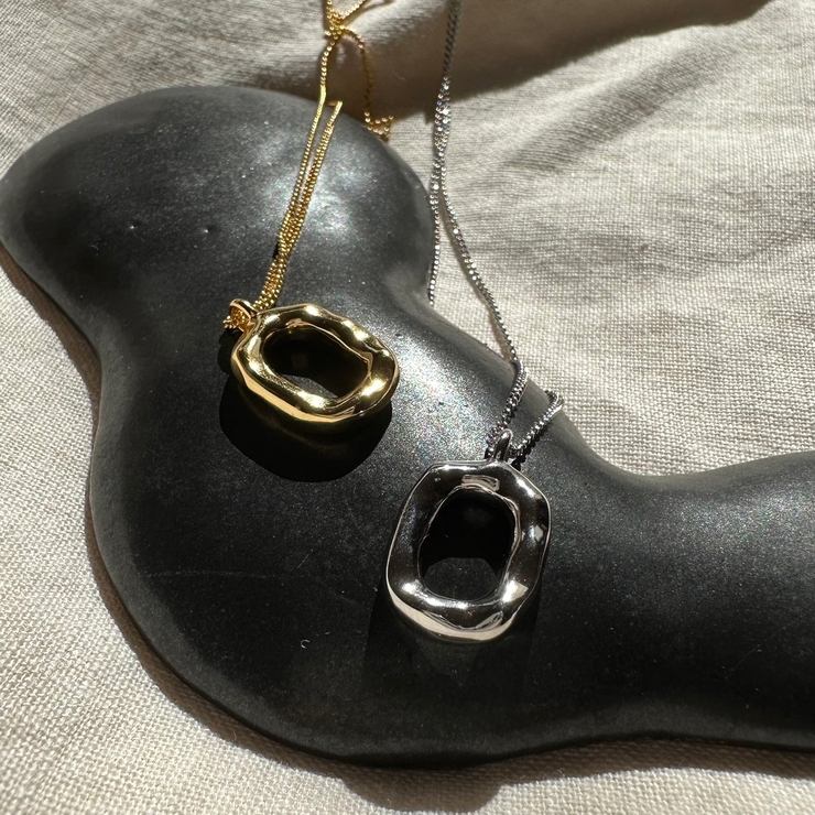 【SILVER925】OVAL RING NECKLACE | feu | 詳細画像12 