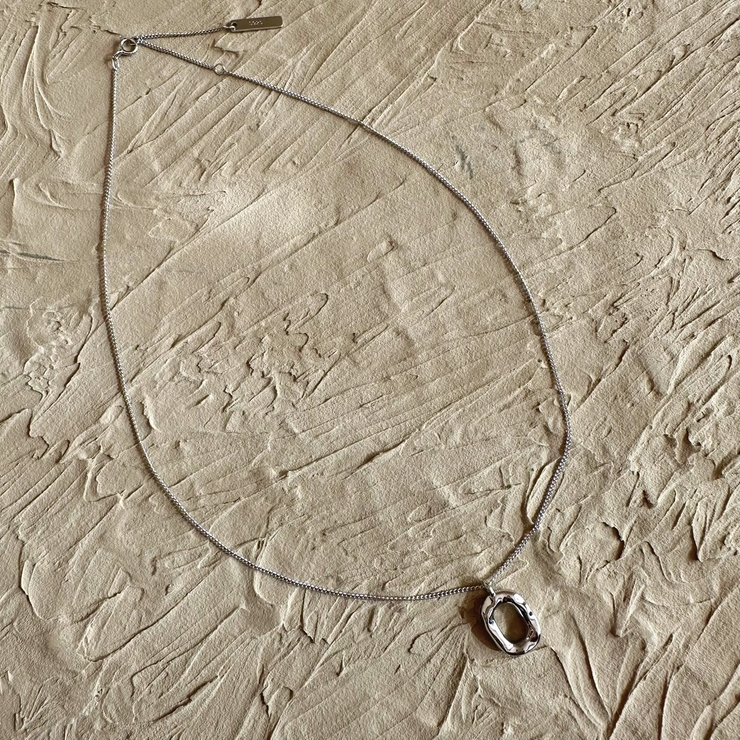 【SILVER925】OVAL RING NECKLACE | feu | 詳細画像3 