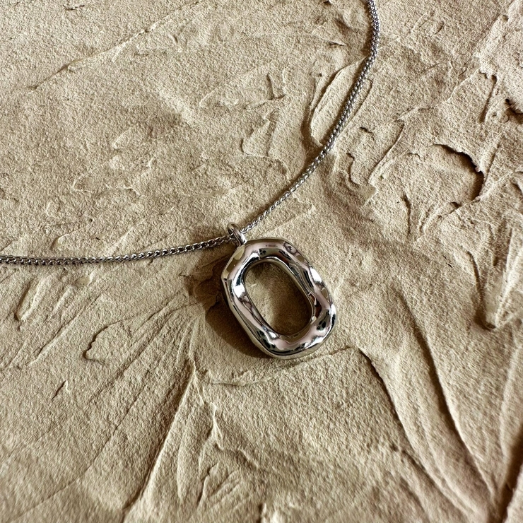 【SILVER925】OVAL RING NECKLACE | feu | 詳細画像4 