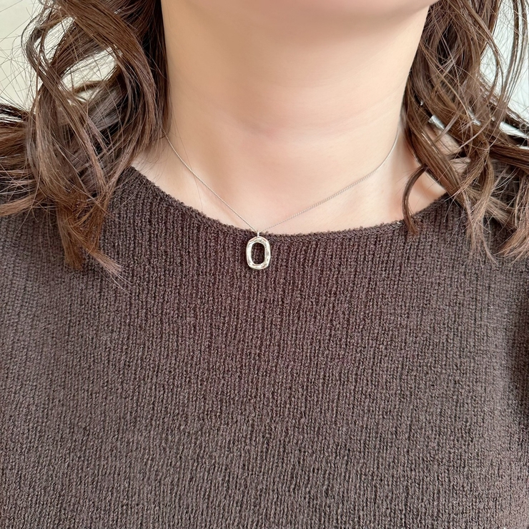 【SILVER925】OVAL RING NECKLACE | feu | 詳細画像8 