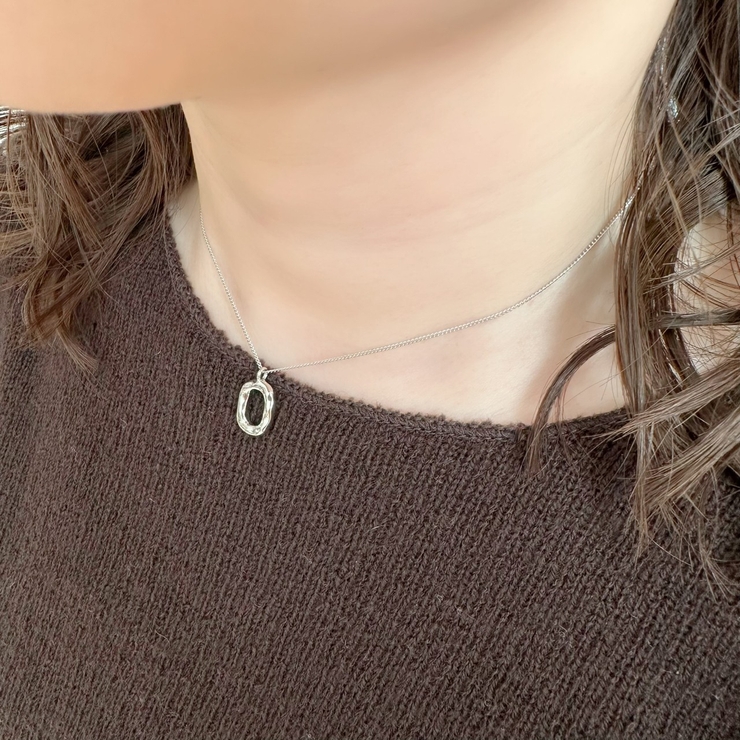 【SILVER925】OVAL RING NECKLACE | feu | 詳細画像9 