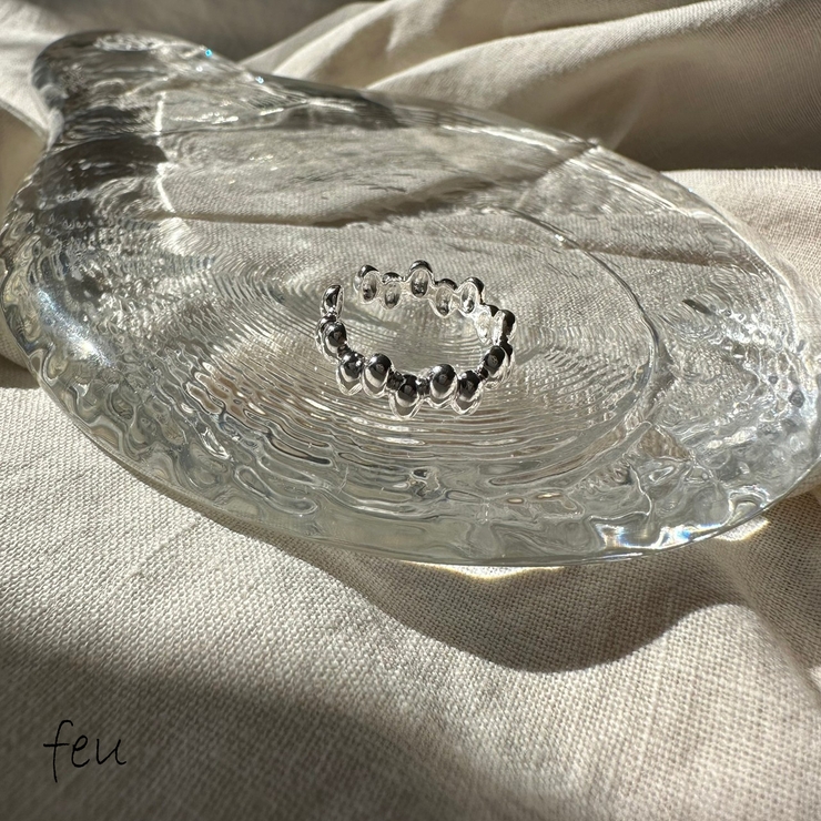 シルバー | GRAIN SMALL RING | feu