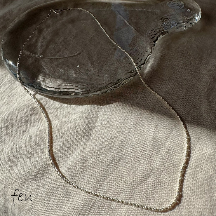 シルバー | GLEAM CHAIN NECKLACE | feu