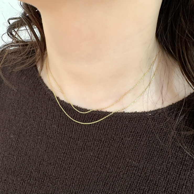 THIN ２LANE NECKLACE | feu | 詳細画像3 