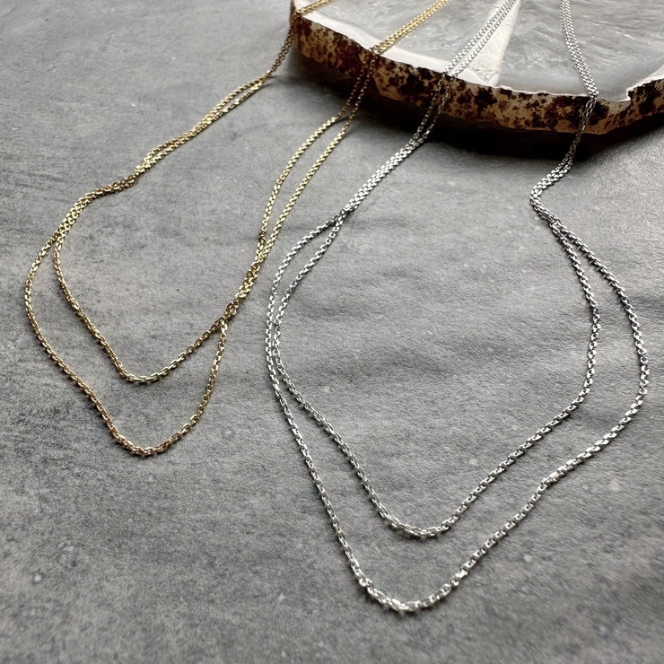 THIN ２LANE NECKLACE | feu | 詳細画像7 