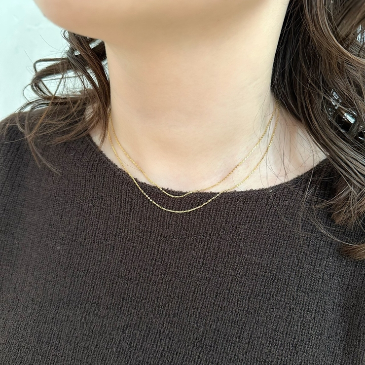 THIN ２LANE NECKLACE | feu | 詳細画像9 