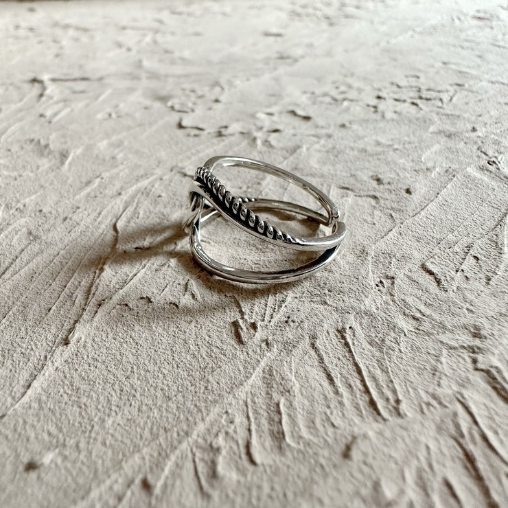SILVER925ツイストリング アレルギー対応素材 フリーサイズ | feu | 詳細画像5 