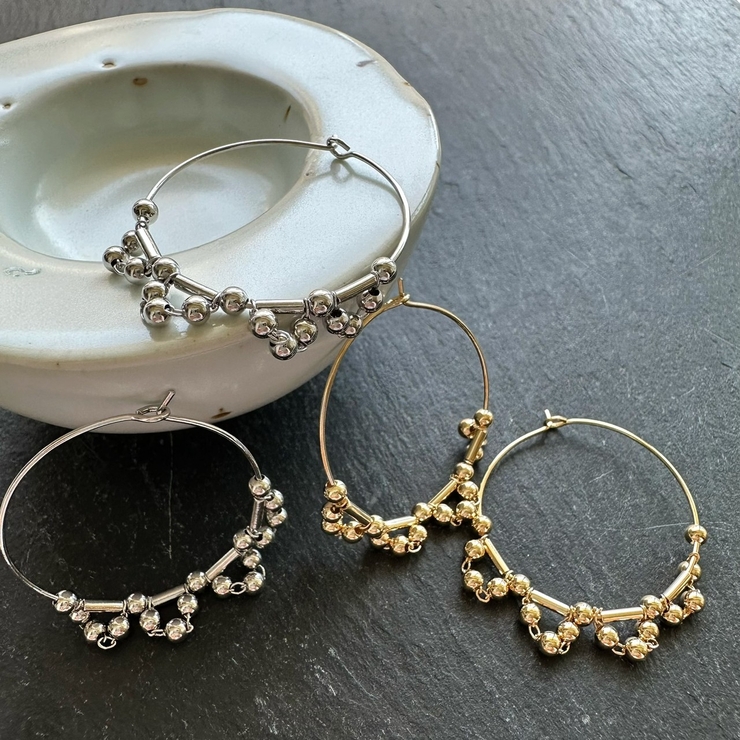 デコレーションフープピアス アレンジ フープ | feu | 詳細画像2 