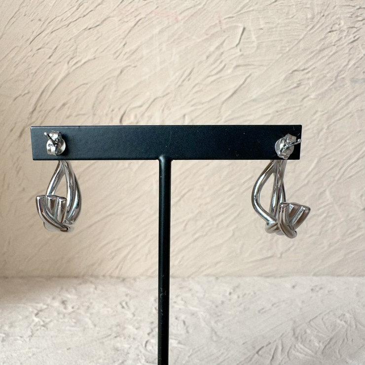 サージカルステンレスツイストフープピアス アレルギー対応素材 長時間着用OK | feu | 詳細画像7 