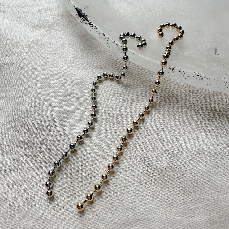 ボールチェーンイヤーカフ 垂れる 揺れる | feu | 詳細画像2