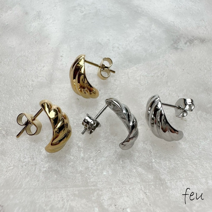 サージカルステンレス プティピアス アレルギー対応素材 | feu | 詳細画像1 
