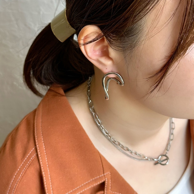 メイキングモチーフピアス アレルギー対応素材 大ぶり | feu | 詳細画像7