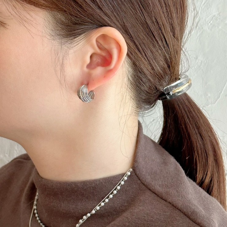 サージカルステンレスフープピアス アレルギー対応素材 フープ | feu | 詳細画像2 