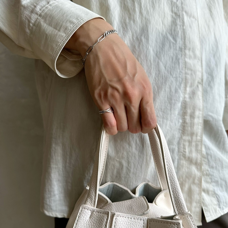 SILVER925エイトピンキーリング アレルギー対応素材 フリーサイズ | feu | 詳細画像9 