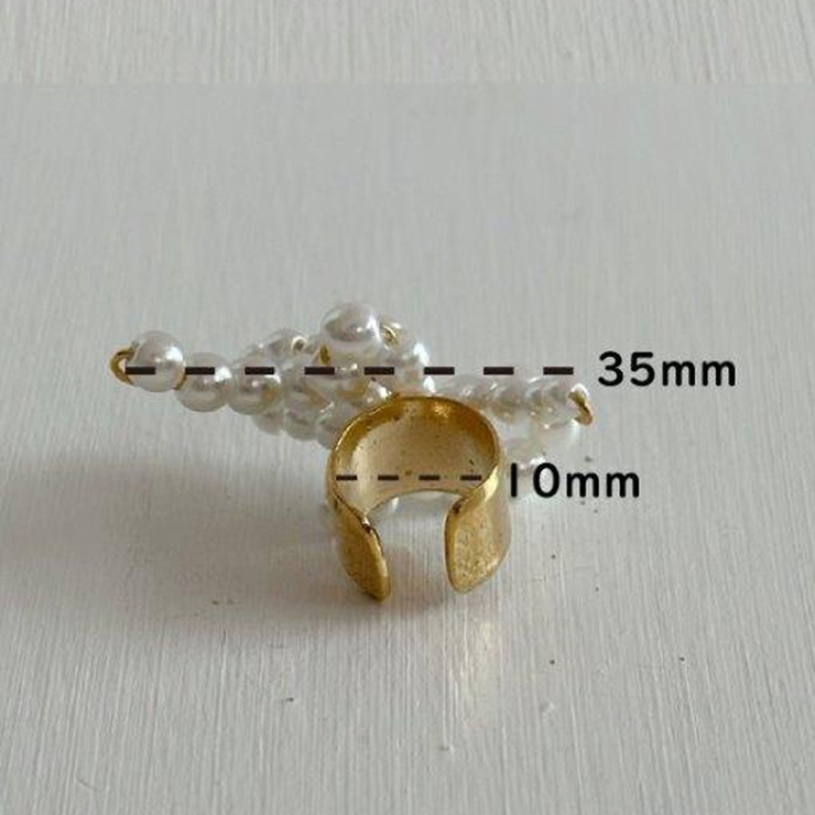 パールイヤーカフ 樹脂パール 片耳 | feu | 詳細画像8 