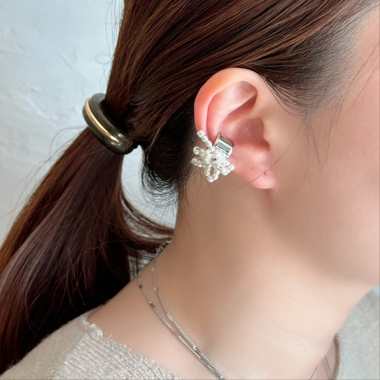 パールイヤーカフ 樹脂パール 片耳 | feu | 詳細画像9 