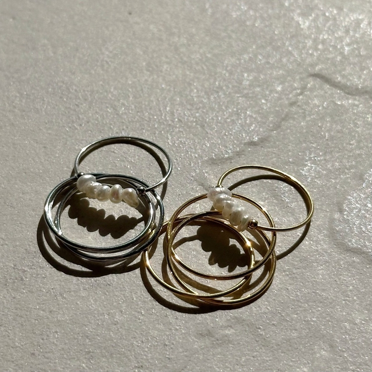 サージカルステンレス セットリング 2個セット | feu | 詳細画像2 