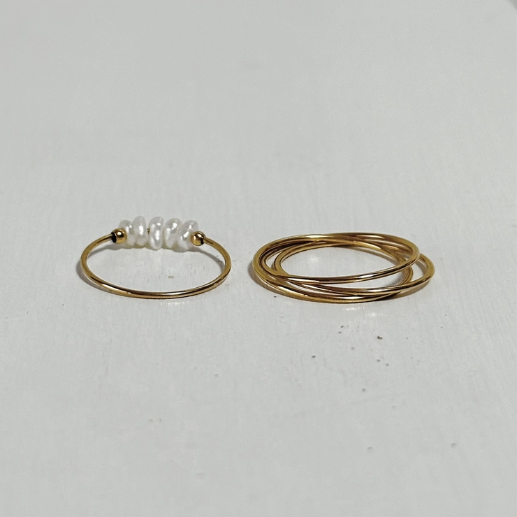 サージカルステンレス セットリング 2個セット | feu | 詳細画像6 