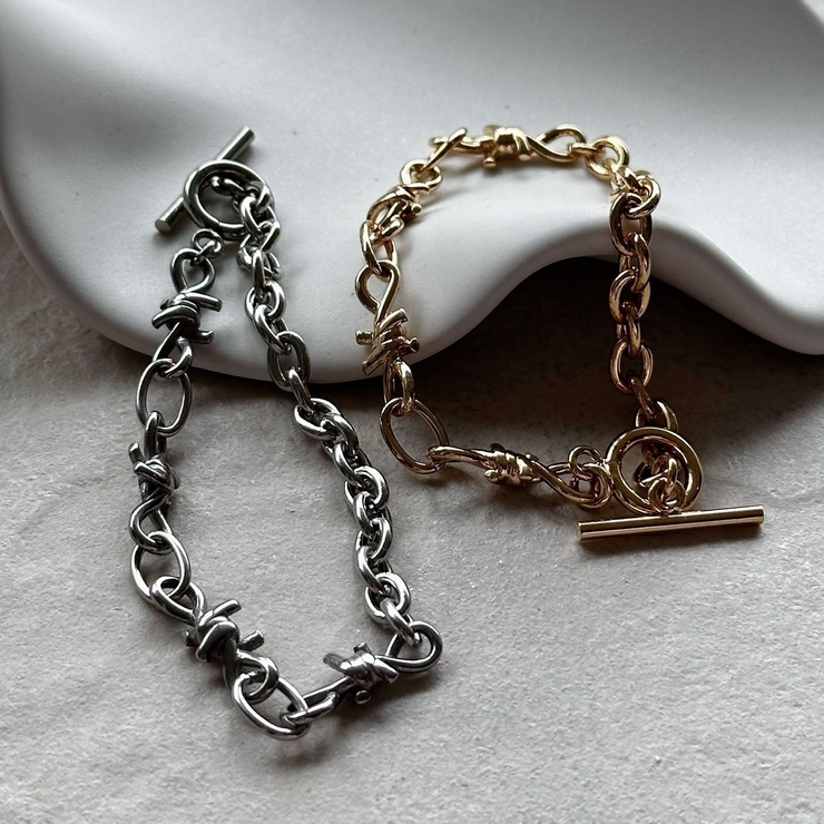 【美品】Scherrer　シェレル　ブレスレット　ヴィンテージ　0623002 シルバーチェーンブレスレット | ファッション通販サイト NUGU