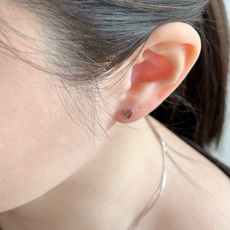 サージカルステンレスミニピアス トレンド ハート[品番