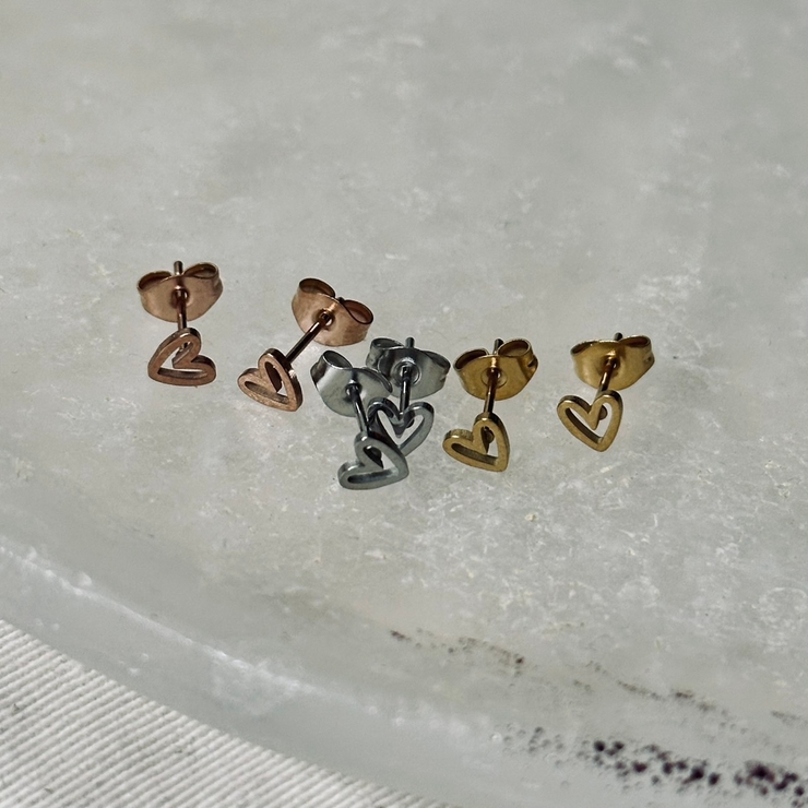サージカルステンレス ハートピアス ミニピアス | feu | 詳細画像11 