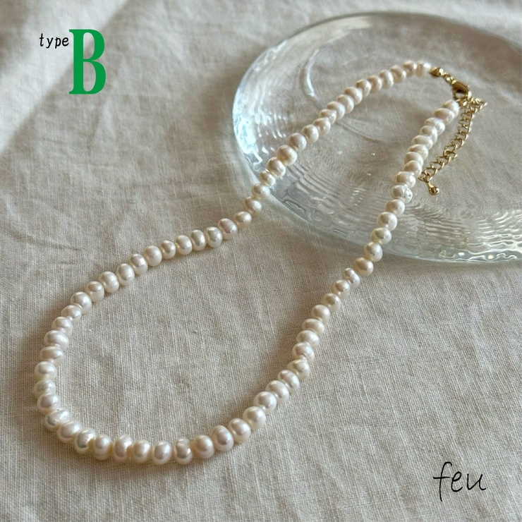 淡水パール ネックレス 2-4