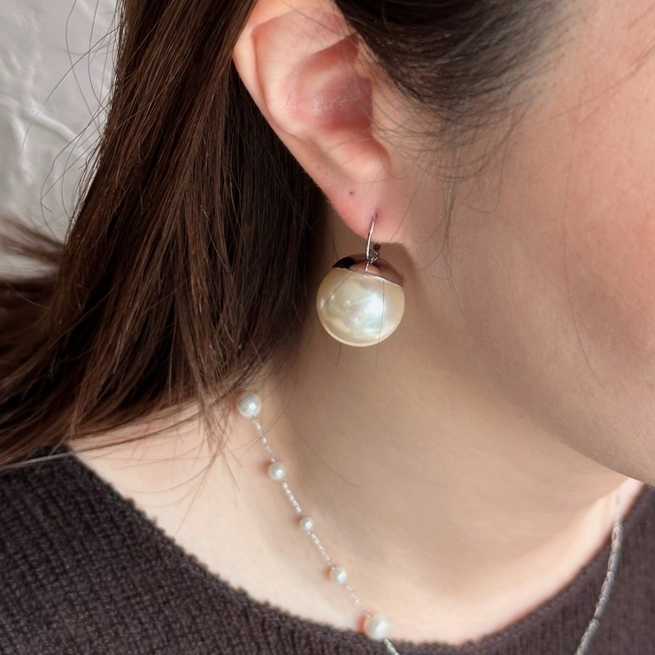 真珠ピアス 8.5mm アコヤ真珠ピアス | Moon Label - 大月真珠オンラインショップ
