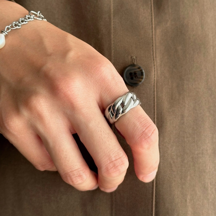 サージカルステンレスリング アレルギー対応素材 上品 | feu | 詳細画像8 