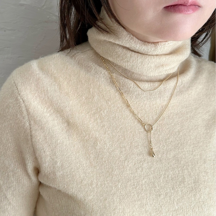 ロングネックレス 2種チェーン トレンド | feu | 詳細画像11 