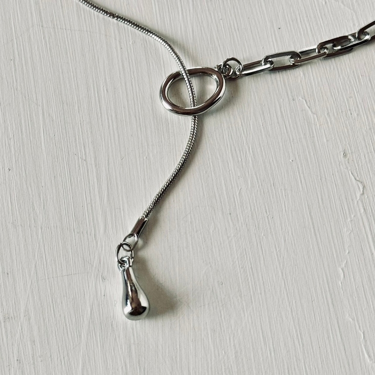 ロングネックレス 2種チェーン トレンド | feu | 詳細画像6 