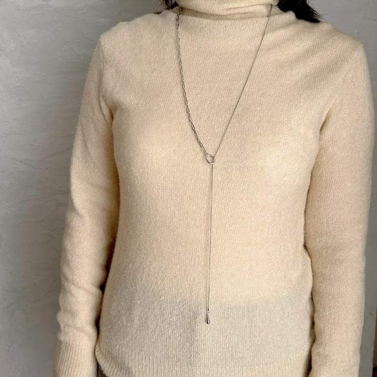 ロングネックレス 2種チェーン トレンド | feu | 詳細画像8 