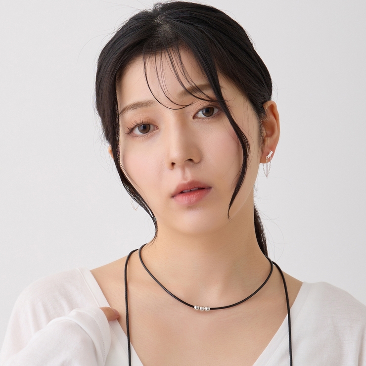 サージカルステンレスチェーンピアス 華奢 エレガント | feu | 詳細画像9 