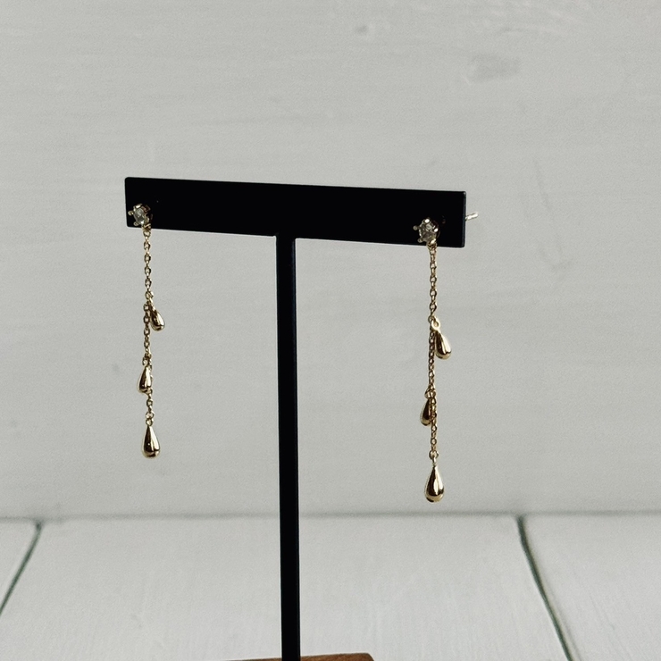 華奢 チェーンピアス きらきら | feu | 詳細画像5 