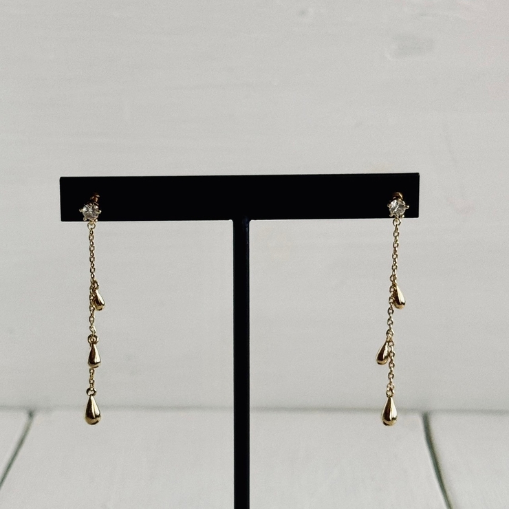 華奢 チェーンピアス きらきら | feu | 詳細画像7 