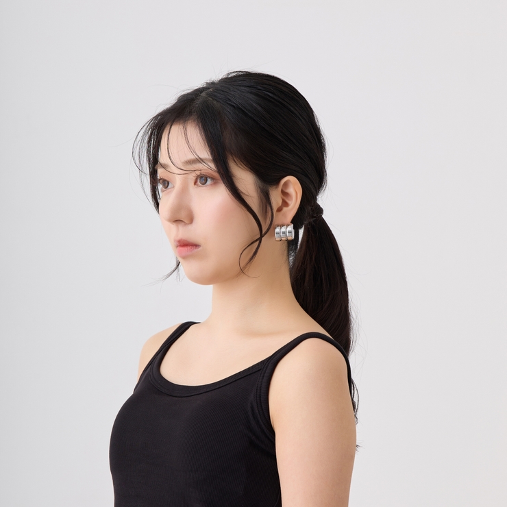 ボリュームフープピアス アクセント アイキャッチ | feu | 詳細画像12 