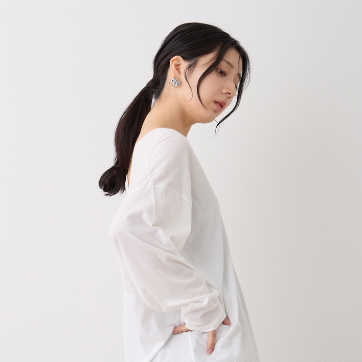 ボリュームフープピアス アクセント アイキャッチ | feu | 詳細画像2 