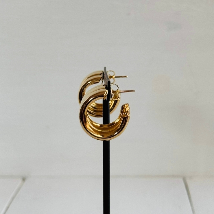 ボリュームフープピアス アクセント アイキャッチ | feu | 詳細画像5 