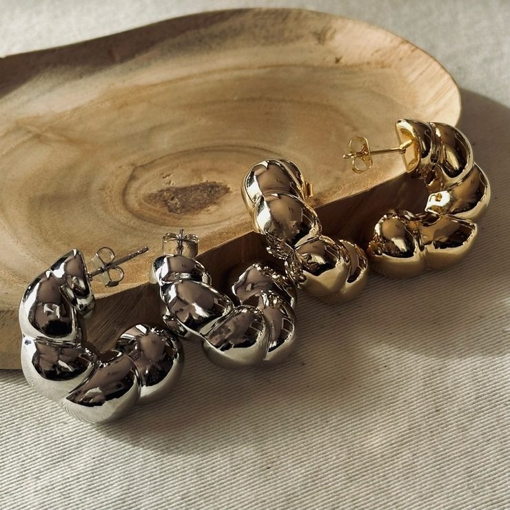 フープピアス ボリューム モコモコ | feu | 詳細画像2 