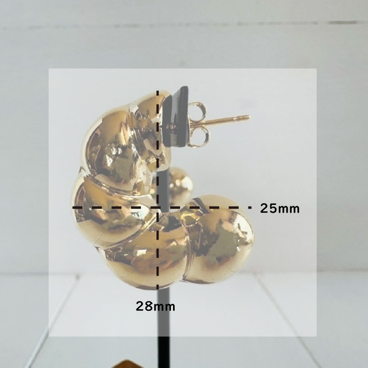 フープピアス ボリューム モコモコ | feu | 詳細画像4 