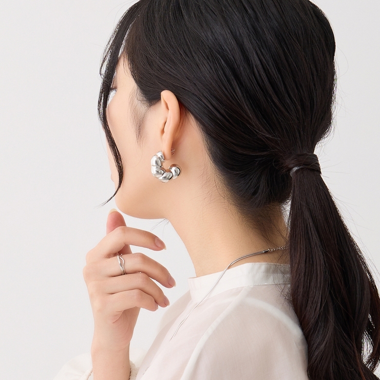 フープピアス ボリューム モコモコ | feu | 詳細画像7 