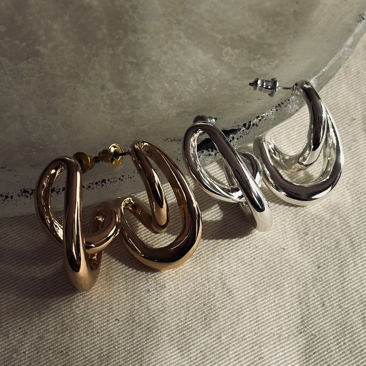 ピアス アクセントデザイン フープ | feu | 詳細画像3 