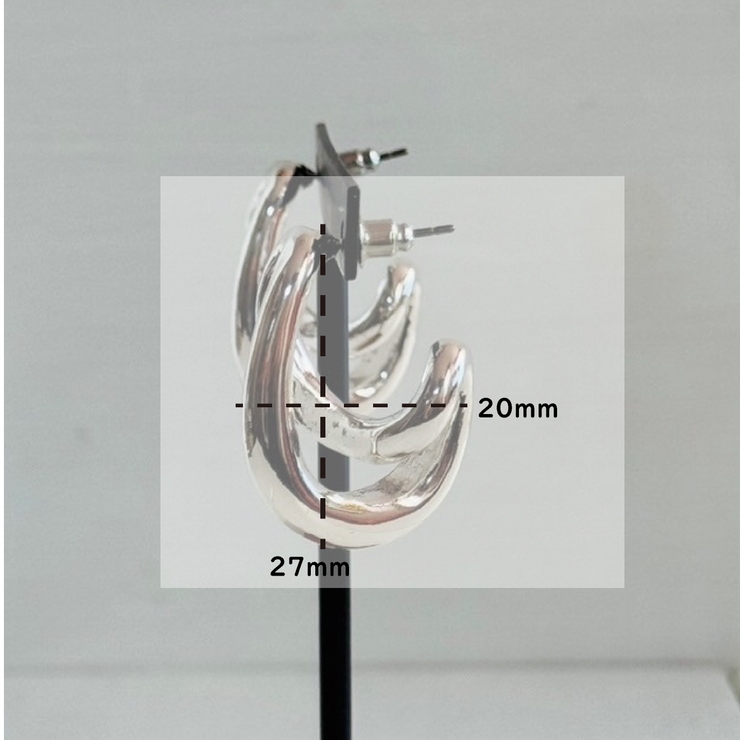 ピアス アクセントデザイン フープ | feu | 詳細画像4 