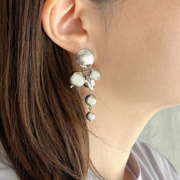 ロングピアス 揺れる メタル | feu | 詳細画像11 