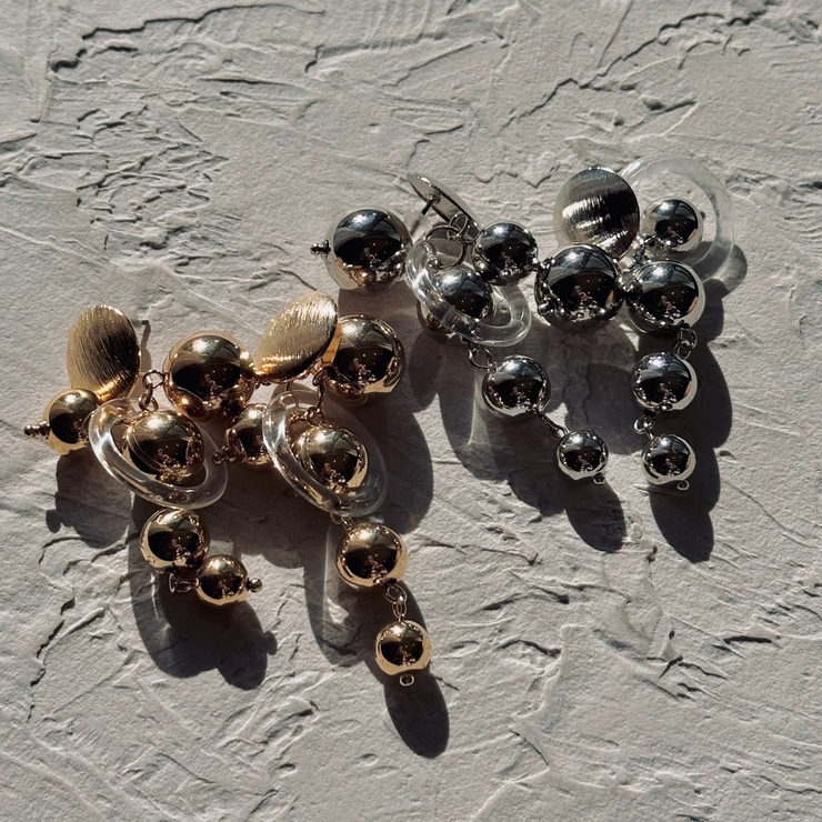 ロングピアス 揺れる メタル | feu | 詳細画像12 