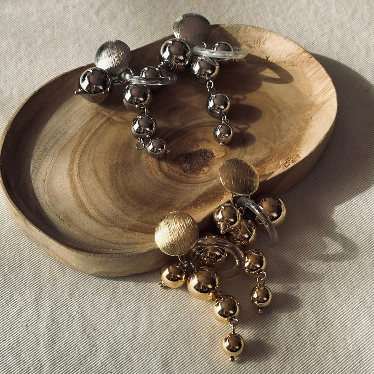 ロングピアス 揺れる メタル | feu | 詳細画像7 