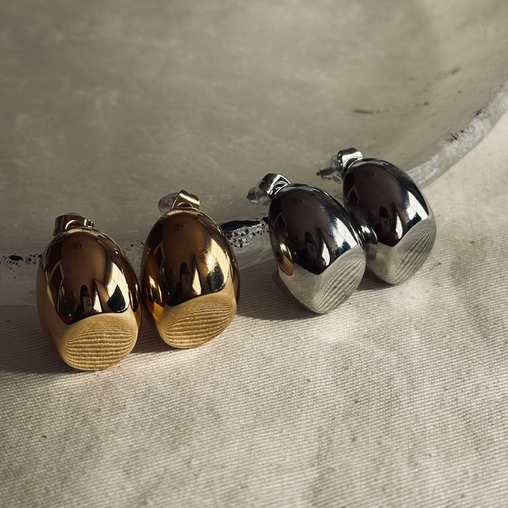 サージカルステンレス ボリュームピアス 金属アレルギー対応素材 | feu | 詳細画像2 