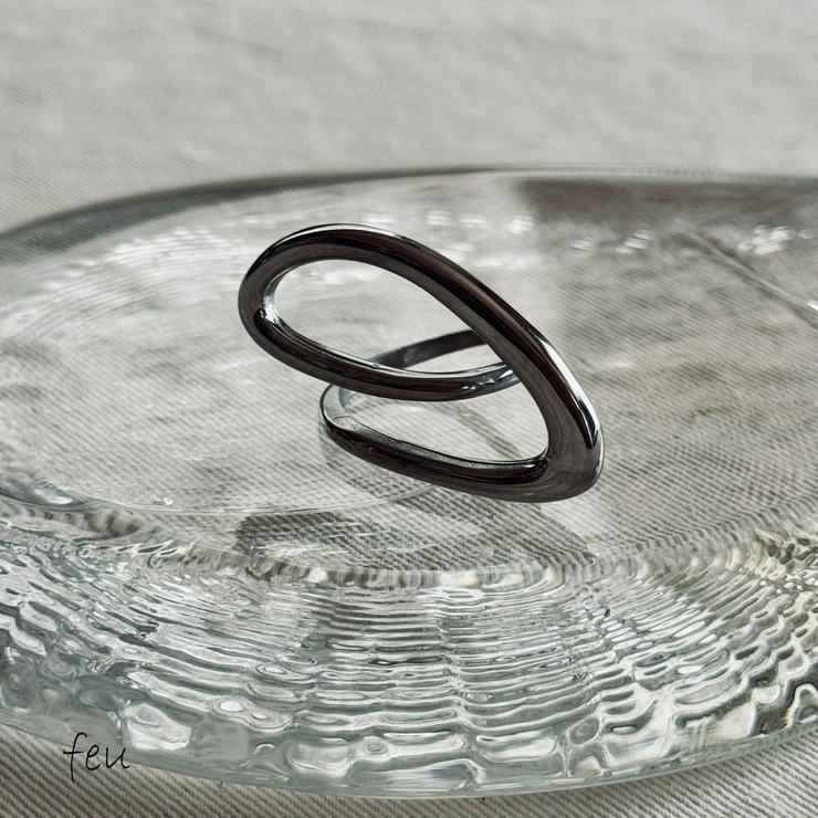シルバー | サージカルステンレス アレルギー対応素材 リング | feu