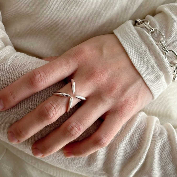 シルバー925 デザインリング アレルギー対応素材 | feu | 詳細画像12 