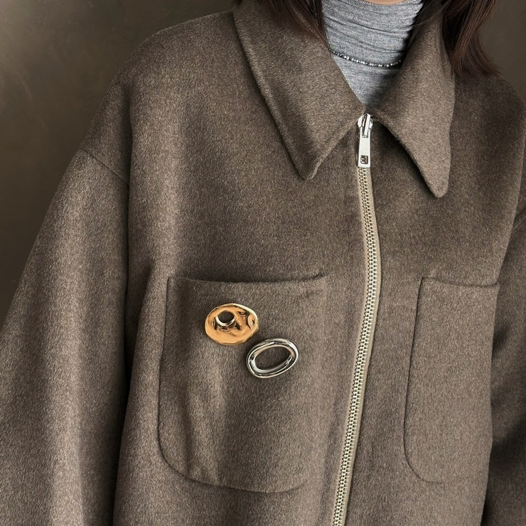 サージカルステンレス ブローチ ニュアンス | feu | 詳細画像11 